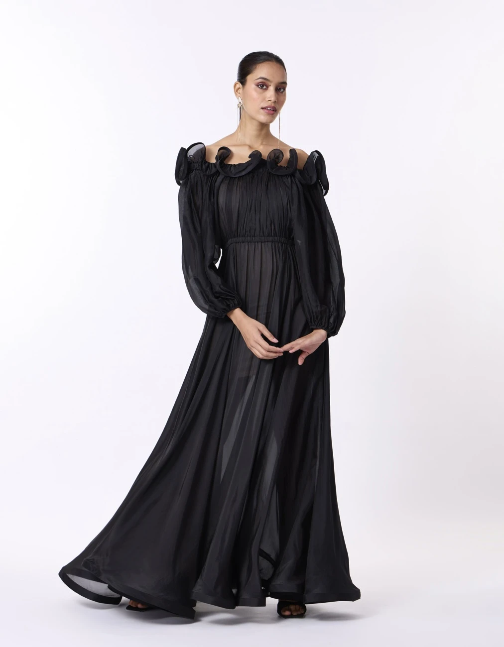 Madeline Maxi - Black Organza 4 Madeline Maxi - Black Organza - Image 2