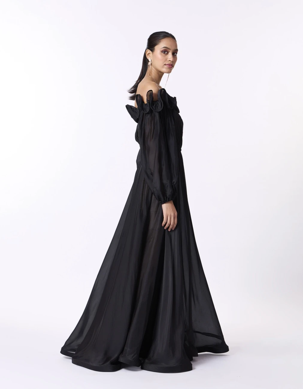 Madeline Maxi - Black Organza 7 Madeline Maxi - Black Organza - Image 5