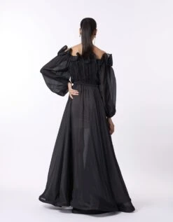 Madeline Maxi - Black Organza 15 Madeline Maxi - Black Organza -Charmers Shop 16092023scarletsage08b