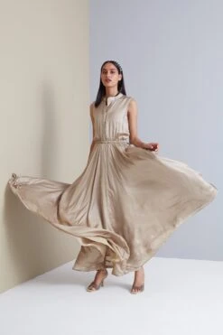 Valentina Satin Maxi In Champagne -Charmers Shop 16092023scarletsage19 10