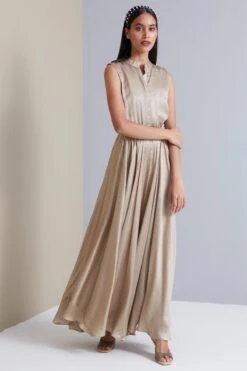 Valentina Satin Maxi In Champagne -Charmers Shop 16092023scarletsage19 4