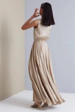Valentina Satin Maxi In Champagne -Charmers Shop 16092023scarletsage19 7