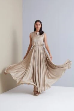 Valentina Satin Maxi In Champagne -Charmers Shop 16092023scarletsage19 9