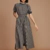 Brown And Charcoal Striped Sphara Jumpsuit -Charmers Shop 18032022mati02 1