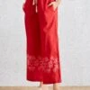 Ox Blood Shibori Floral Pants -Charmers Shop 1 22074