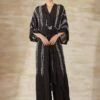 Black Almond Kaftan Wrap Jumpsuit -Charmers Shop 1 22865