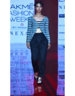 Embroidered Tape Trousers