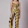 Multi Diamond Print Bustier With Trousers -Charmers Shop 1 67764
