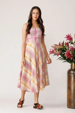 Pink Mod Cross Back Dress