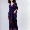 Blue/Red Shibori Kk Zipper Dress -Charmers Shop 1 70244