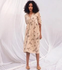 Cream Floral Terra Dress