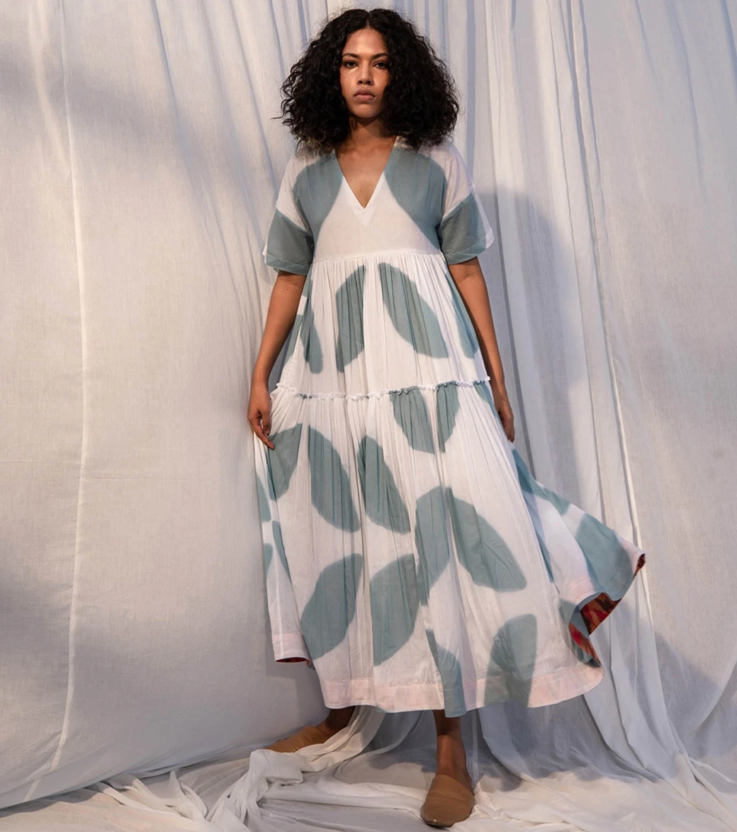 Sea Foam Green And White Seaweed Dress 3 Sea Foam Green And White Seaweed Dress