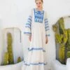 White Mul Tiered Embroidery Maxi -Charmers Shop 1 74416