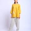 Ochre Linen Top -Charmers Shop 221014 1