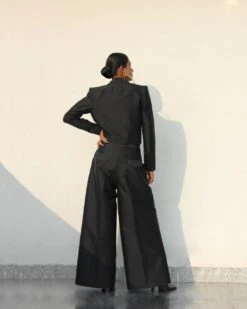 Mid Waist Straight Trouser -Charmers Shop 22283b