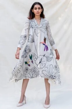 Off-white Handkerchief Shirt Dress -Charmers Shop 2 47580