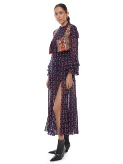 Multi Printed Dress With Slit -Charmers Shop 2 62860