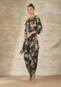 Olive BV Print Kaftan Dhoti Jumpsuit -Charmers Shop 3 14179