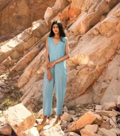 A Summer Story Ice Blue Jumpsuit -Charmers Shop 3 30122