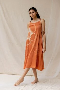 Rust Hibiscus On A Date Dress -Charmers Shop 3 37829