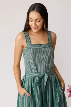 Green Calypso Stripe Jumpsuit -Charmers Shop 3 44225