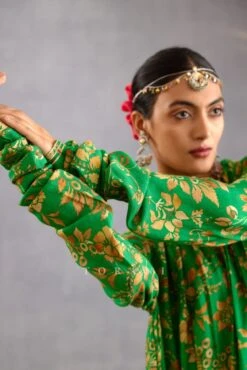 Rang Naaz Amrut Maxi Dress -Charmers Shop 4504green5