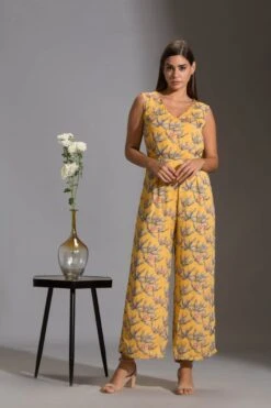 Yellow And Powder Blue Anthia Jumpsuit And Tunic -Charmers Shop 4 21049