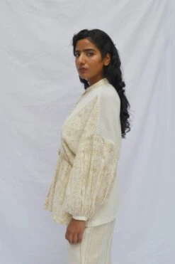 Ivory Box Pleat Sleeve Top 10 Ivory Box Pleat Sleeve Top -Charmers Shop 4 22731