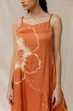 Rust Hibiscus On A Date Dress -Charmers Shop 5 11516