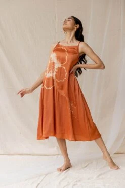 Rust Hibiscus On A Date Dress -Charmers Shop 7 1693