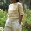 Ivory Martha Boat Neck Top
