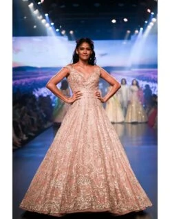 Khushrana Dusty Rose Gown