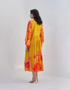 Yellow Conte Dress -Charmers Shop archpom0036b