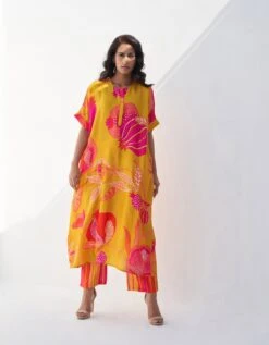 Yellow Saga Dress -Charmers Shop archpom00383