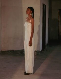 Antique White Jumpsuit -Charmers Shop arh283