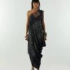 Surmai Rasa One Shoulder Dress -Charmers Shop aw22amdr21