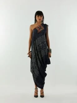 Surmai Rasa One Shoulder Dress