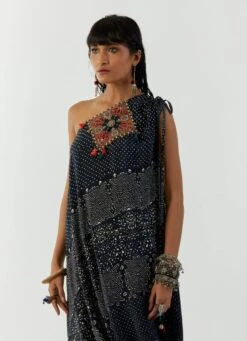 Surmai Rasa One Shoulder Dress -Charmers Shop aw22amdr23