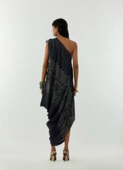 Surmai Rasa One Shoulder Dress -Charmers Shop aw22amdr2b