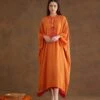 Saffron Applique Embroidered Kaftan Dress