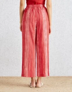 Ox Blood Shibori Stripe Pants -Charmers Shop b 21618