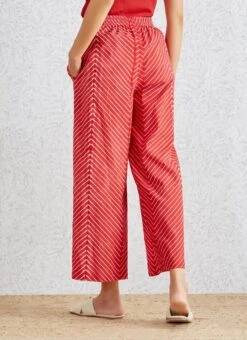 Ox Blood Shibori Drawstring Pant With Stripe 6 Ox Blood Shibori Drawstring Pant With Stripe -Charmers Shop b 21623