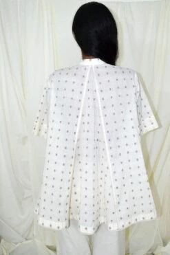 Ivory Panel Top With Sleeve -Charmers Shop b 58371
