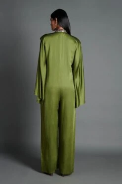 Olive Handwoven Jumpsuit -Charmers Shop b 63366