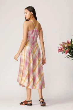 Pink Mod Cross Back Dress -Charmers Shop b 66452