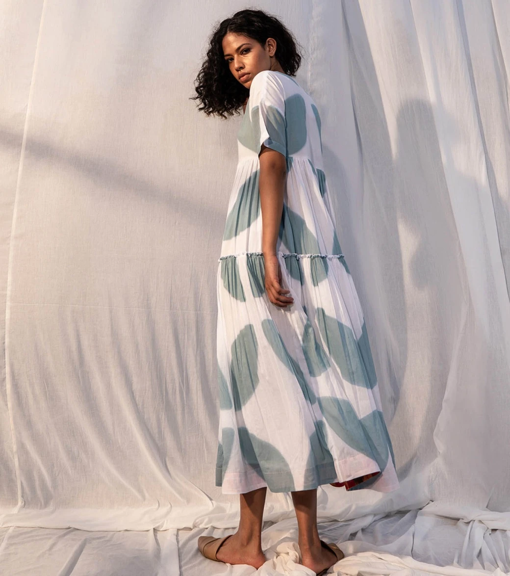 Sea Foam Green And White Seaweed Dress 7 Sea Foam Green And White Seaweed Dress - Image 5