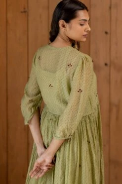 Sage Green Sama Dress -Charmers Shop bhrdr075