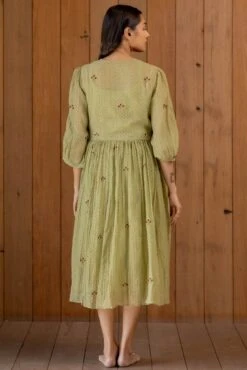 Sage Green Sama Dress -Charmers Shop bhrdr07b