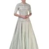 Front-Opening Embroidered Gown -Charmers Shop bo191 1
