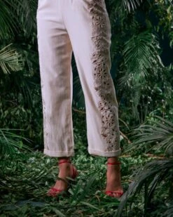 Ivory Petal Jumpsuit -Charmers Shop cfw23js164